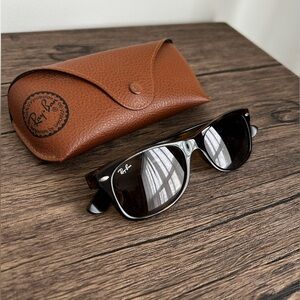 Ray-Ban Sunglasses in Black/Brown with Case